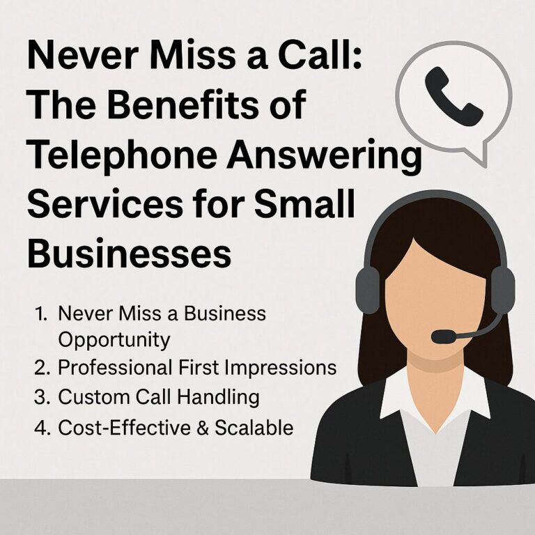 Never Miss a Call: The Benefits of Telephone Answering Services for Small Businesses
