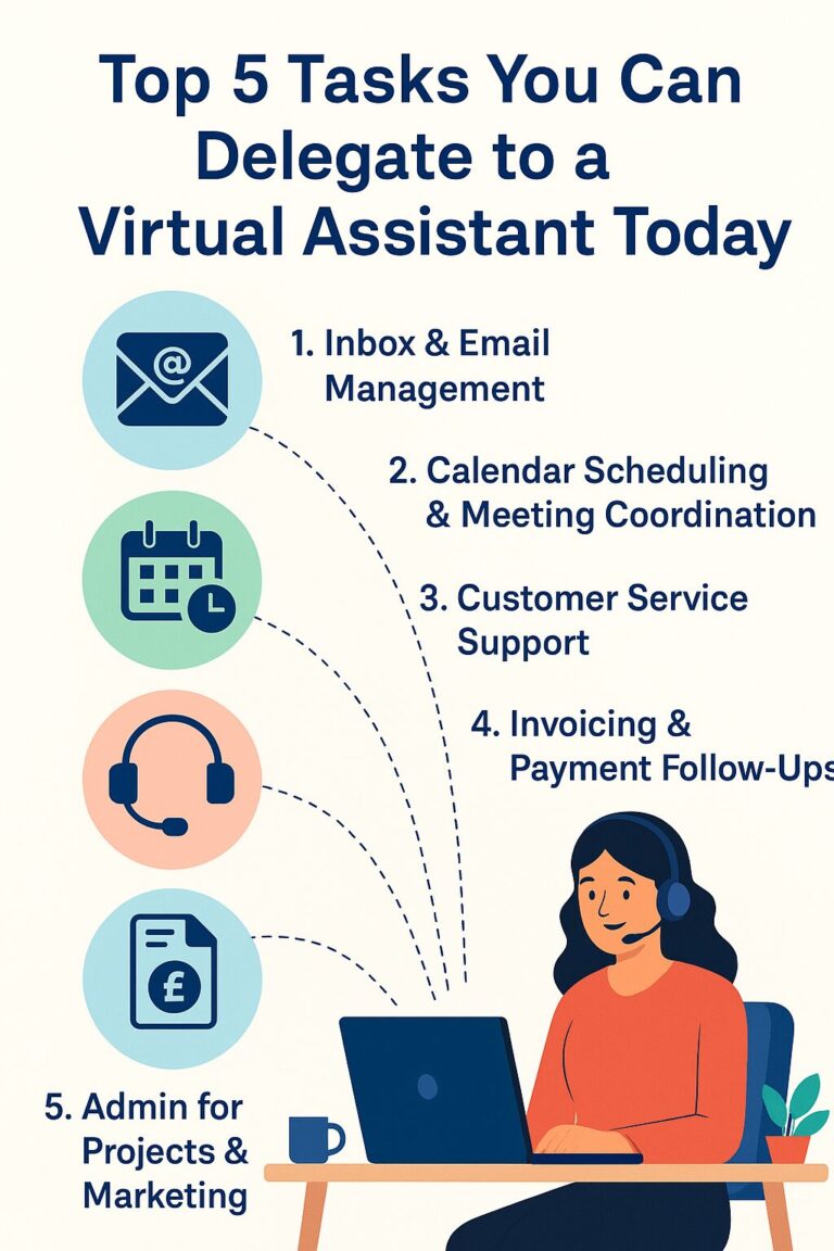 Top 5 Tasks You Can Delegate to a Virtual Assistant Today